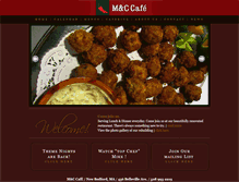 Tablet Screenshot of mandccafe.com